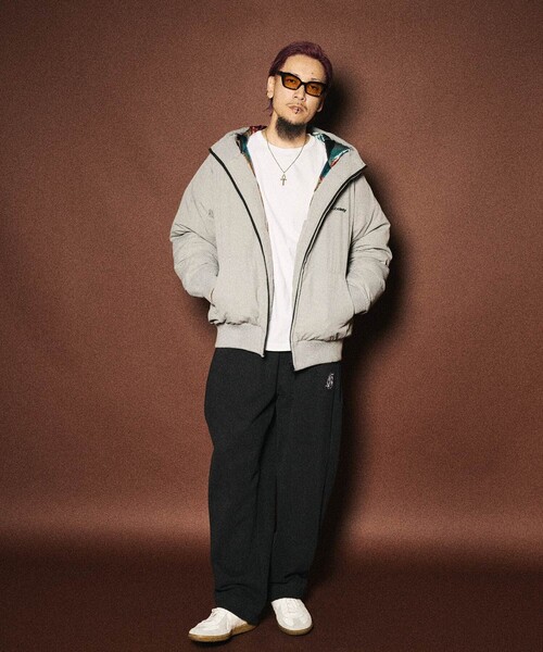 Subciety(サブサエティ)の「Nylon puff hooded jkt(ブルゾン・メンズ・グレー/ブラック・SMALL/MEDIUM/LARGE/X-LARGE)」の15枚目の写真