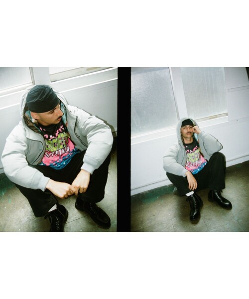 Subciety(サブサエティ)の「Nylon puff hooded jkt(ブルゾン・メンズ・グレー/ブラック・SMALL/MEDIUM/LARGE/X-LARGE)」の18枚目の写真
