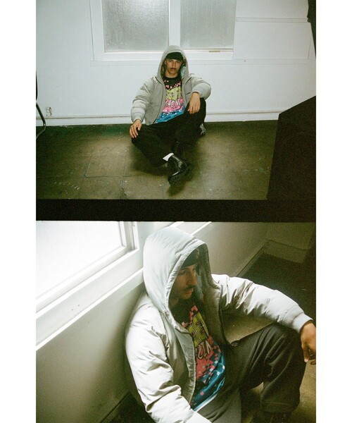 Subciety(サブサエティ)の「Nylon puff hooded jkt(ブルゾン・メンズ・グレー/ブラック・SMALL/MEDIUM/LARGE/X-LARGE)」の19枚目の写真