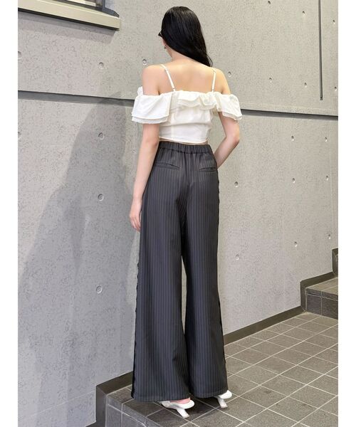 MURUA(ムルーア)の「サイドレースラインパンツ 夏服(その他パンツ・レディース・グレー/ベージュ・FREE)」の12枚目の写真