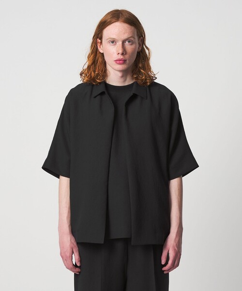 UNITED ARROWS & SONS by DAISUKE OBANA（ユナイテッドアローズアンドサンズバイダイスケオバナ）の「＜D.O UNITED ARROWS BY DAISUKE OBANA＞Ⅰ D/SSL SHIRT 26SS/ショートスリーブシャツ（シャツ/ブラウス・メンズ・ブラック・M/L/XL/S）」の4枚目の写真