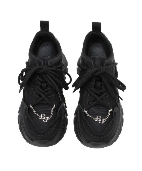 GYDA(ジェイダ)の「GG chain twist cord laceインソールスニーカー(スニーカー・レディース・オフホワイト/ブラック・LARGE/SMALL/MEDIUM)」の14枚目の写真