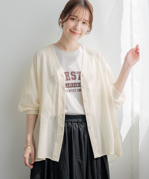 studio CLIP(スタディオクリップ)の「ロゴアソートベーシックTシャツ(Tシャツ/カットソー・レディース・ライトグレー/ネイビー/オフホワイト/ライトベージュ・FREE)」の10枚目の写真