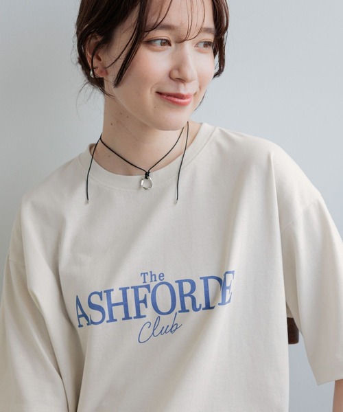 studio CLIP(スタディオクリップ)の「ロゴアソートベーシックTシャツ(Tシャツ/カットソー・レディース・ライトグレー/ネイビー/オフホワイト/ライトベージュ・FREE)」の8枚目の写真