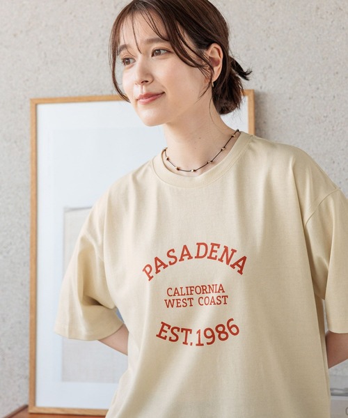 studio CLIP(スタディオクリップ)の「ロゴアソートベーシックTシャツ(Tシャツ/カットソー・レディース・ライトグレー/ネイビー/オフホワイト/ライトベージュ・FREE)」の5枚目の写真