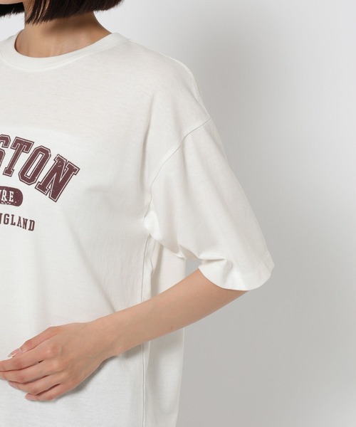studio CLIP(スタディオクリップ)の「ロゴアソートベーシックTシャツ(Tシャツ/カットソー・レディース・ライトグレー/ネイビー/オフホワイト/ライトベージュ・FREE)」の18枚目の写真