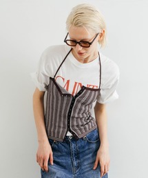 TUCK STITCH BUSTIER/タックステッチビスチェ