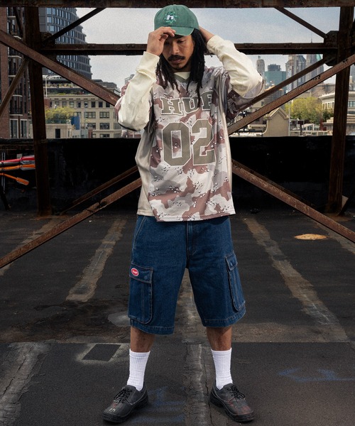 HUF（ハフ）の「OVAL DENIM CARGO SHORT（デニムパンツ・メンズ・グレー系その他/インディゴブルー・32/34/28/30/36）」の17枚目の写真
