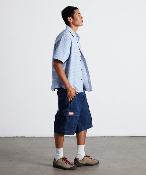 HUF（ハフ）の「OVAL DENIM CARGO SHORT（デニムパンツ・メンズ・グレー系その他/インディゴブルー・32/34/28/30/36）」の5枚目の写真