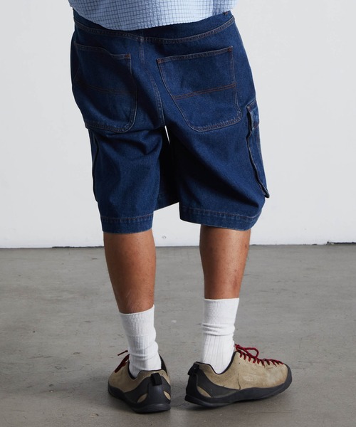 HUF（ハフ）の「OVAL DENIM CARGO SHORT（デニムパンツ・メンズ・グレー系その他/インディゴブルー・32/34/28/30/36）」の8枚目の写真