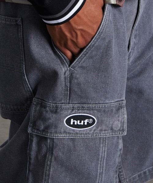 HUF（ハフ）の「OVAL DENIM CARGO SHORT（デニムパンツ・メンズ・グレー系その他/インディゴブルー・32/34/28/30/36）」の3枚目の写真