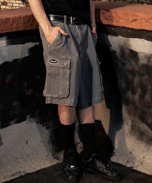 HUF（ハフ）の「OVAL DENIM CARGO SHORT（デニムパンツ・メンズ・グレー系その他/インディゴブルー・32/34/28/30/36）」の15枚目の写真