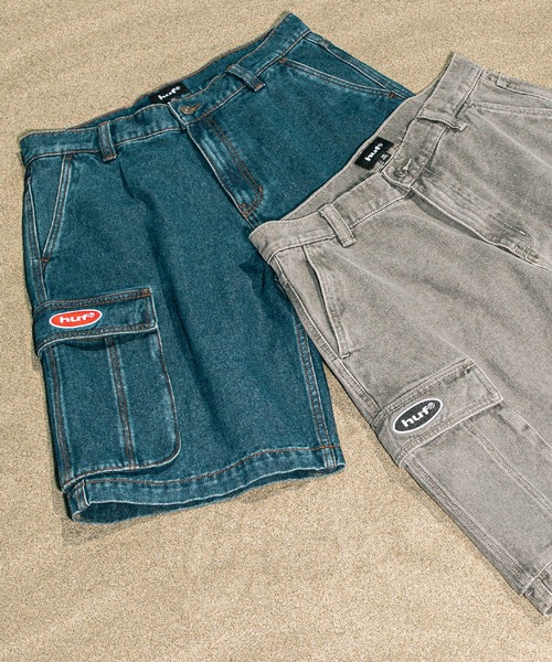 HUF（ハフ）の「OVAL DENIM CARGO SHORT（デニムパンツ・メンズ・グレー系その他/インディゴブルー・32/34/28/30/36）」の13枚目の写真