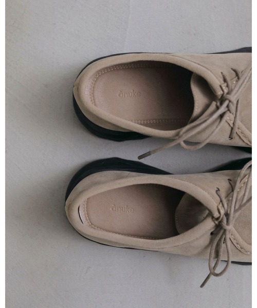 anuke(アンヌーク)の「Eco Suede Moccasin(モカシン/デッキシューズ・レディース・ベージュ/ブラック/ブラウン・38inch/37inch/36inch)」の16枚目の写真