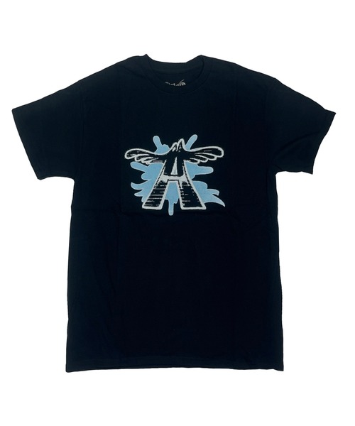 LuVLEE(ラヴリー)の「AEROSMITH Aロゴ T-SHIRT(Tシャツ/カットソー・メンズ・ホワイト/ブラック・MEDIUM/X-LARGE/LARGE)」の1枚目の写真