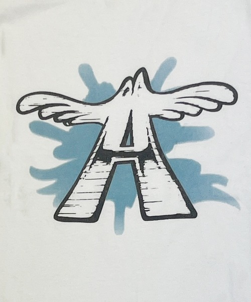LuVLEE(ラヴリー)の「AEROSMITH Aロゴ T-SHIRT(Tシャツ/カットソー・メンズ・ホワイト/ブラック・MEDIUM/X-LARGE/LARGE)」の4枚目の写真