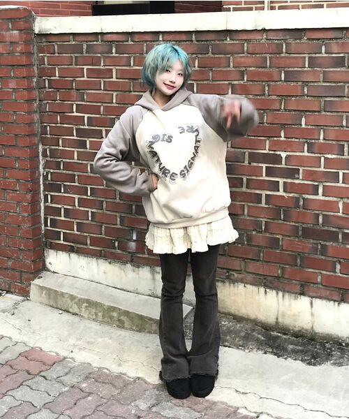 SIGNATURE（シグネチャ）の「レギュラーカラー フードパーカー[ダストグレー]（パーカー・レディース・その他・MEDIUM/LARGE）」の12枚目の写真