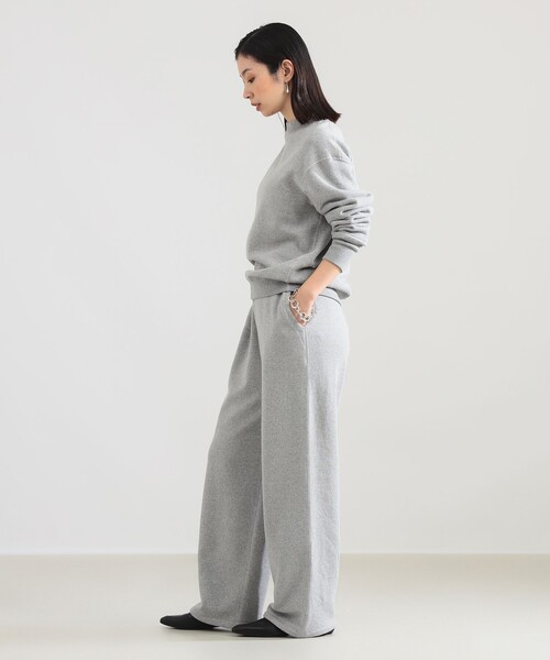 Demi-Luxe BEAMS（デミルクス ビームス）の「AK+1 / 裏毛 スウェット パンツ（スウェットパンツ・レディース・グレー/ブラック・38/36）」の4枚目の写真