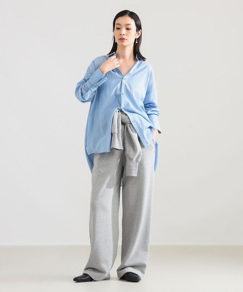 Demi-Luxe BEAMS（デミルクス ビームス）の「AK+1 / 裏毛 スウェット パンツ（スウェットパンツ・レディース・グレー/ブラック・38/36）」の7枚目の写真