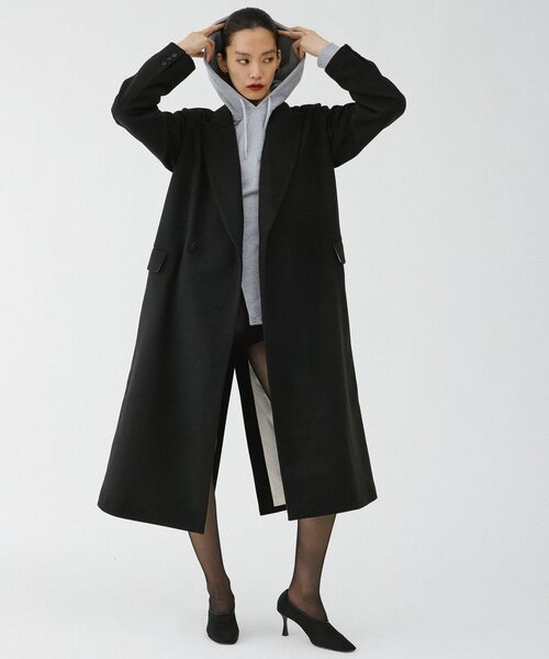 UNFORM(アンフォーム)の「【2026AW Debut】【UNFORM】チェスターコート(チェスターコート・レディース・ブラック/バーガンディー・FREE)」の9枚目の写真