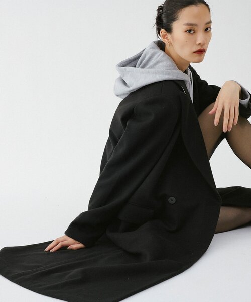 UNFORM(アンフォーム)の「【2026AW Debut】【UNFORM】チェスターコート(チェスターコート・レディース・ブラック/バーガンディー・FREE)」の11枚目の写真
