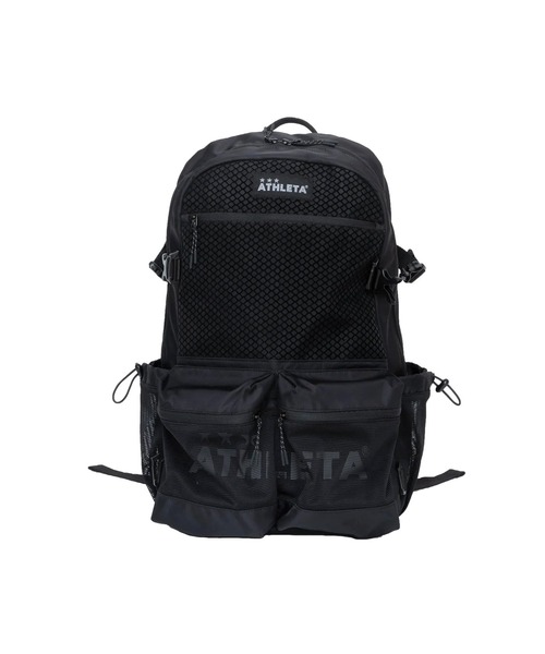 ATHLETA(アスレタ)の「【ネット収納付き2WAY仕様】≪athleta≫ジムも週末のお出かけもこれひとつで整う。ATHLETAらしいフットボールムードを、毎日のカジュアルに自然と馴染ませる約30Lの大容量バックパック。(バックパック/リュック・レディース・ブラック/ブラウン・F)」の13枚目の写真