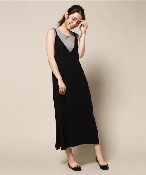 Elforbr エルフォーブル の Vネックスリップドレス ワンピース Wear