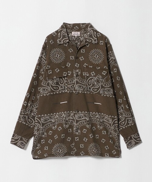 Steven Alan(スティーブンアラン)の「<B.T.R Behind The River × Steven Alan> BANDANA SHIRT/シャツ(シャツ/ブラウス・メンズ・グレー系/ブラウン系・L/M)」の2枚目の写真