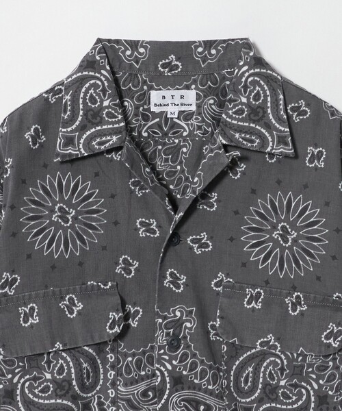 Steven Alan(スティーブンアラン)の「<B.T.R Behind The River × Steven Alan> BANDANA SHIRT/シャツ(シャツ/ブラウス・メンズ・グレー系/ブラウン系・L/M)」の4枚目の写真