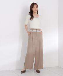 PROPORTION BODY DRESSING | <a>ウエストレースワイドパンツ / 1216239804(その他パンツ)
