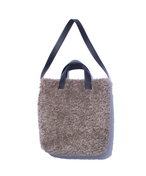 F/CE. (エフシーイー)の「F/CE. BOA 2WAY TOTE BAG / エフシーイー ボア 2ウェイ トートバッグ(トートバッグ・レディース・ベージュ/ブラック・FREE)」の4枚目の写真