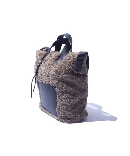 F/CE. (エフシーイー)の「F/CE. BOA 2WAY TOTE BAG / エフシーイー ボア 2ウェイ トートバッグ(トートバッグ・レディース・ベージュ/ブラック・FREE)」の5枚目の写真