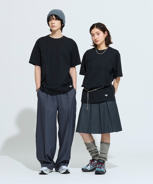 adidas（アディダス）の「ジャパン メイドフォーユー 半袖Tシャツ / アディダスオリジナルス adidas Originals（Tシャツ/カットソー・メンズ・ブラック・X-SMALL/X-LARGE/SMALL/LARGE/XX-SMALL/XX-LARGE/3XL/MEDIUM）」の2枚目の写真