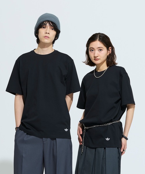 adidas（アディダス）の「ジャパン メイドフォーユー 半袖Tシャツ / アディダスオリジナルス adidas Originals（Tシャツ/カットソー・メンズ・ブラック・X-SMALL/X-LARGE/SMALL/LARGE/XX-SMALL/XX-LARGE/3XL/MEDIUM）」の3枚目の写真