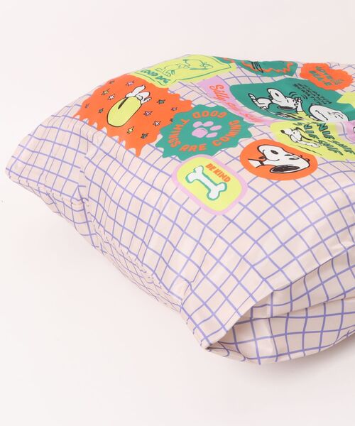PEANUTS(ピーナッツ)の「【 PEANUTS 】 ヴィンテージピーナッツ マルシェショッピングバッグ 26S7(エコバッグ/サブバッグ・レディース・イエロー・FREE)」の3枚目の写真