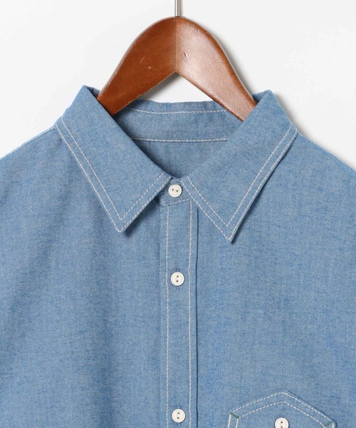 niko and...（ニコアンド）の「【ANDSEWN (アンドソーン)】ビンテージ刺繍シャツ（シャツ/ブラウス・メンズ・ブルー/グレー・MEDIUM/LARGE）」の22枚目の写真