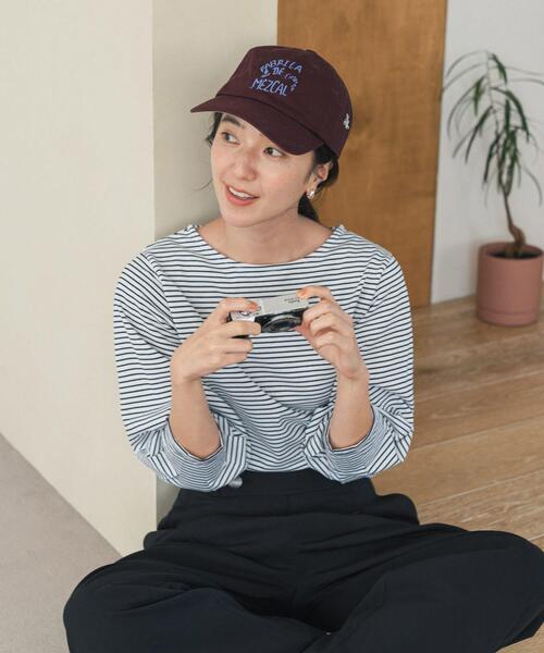 URBAN RESEARCH DOORS（アーバンリサーチドアーズ）の「タックスリーブボーダープルオーバー（Tシャツ/カットソー・レディース・ホワイト系その他/ブラック/ブラウン系その他・FREE）」の4枚目の写真