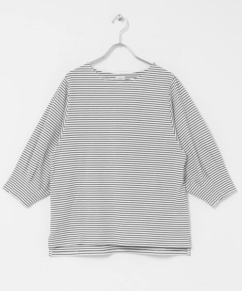 URBAN RESEARCH DOORS（アーバンリサーチドアーズ）の「タックスリーブボーダープルオーバー（Tシャツ/カットソー・レディース・ホワイト系その他/ブラック/ブラウン系その他・FREE）」の11枚目の写真