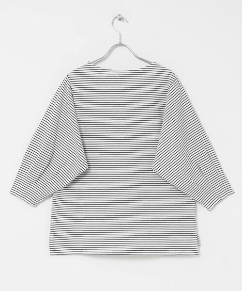 URBAN RESEARCH DOORS（アーバンリサーチドアーズ）の「タックスリーブボーダープルオーバー（Tシャツ/カットソー・レディース・ホワイト系その他/ブラック/ブラウン系その他・FREE）」の13枚目の写真
