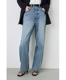 【累計25,000本突破！】【身長/骨格別着用画像あり】AZUL DENIM ハイウエストワイドデニム　全骨格美脚　体系カバー　超足長　細見え　着痩せ