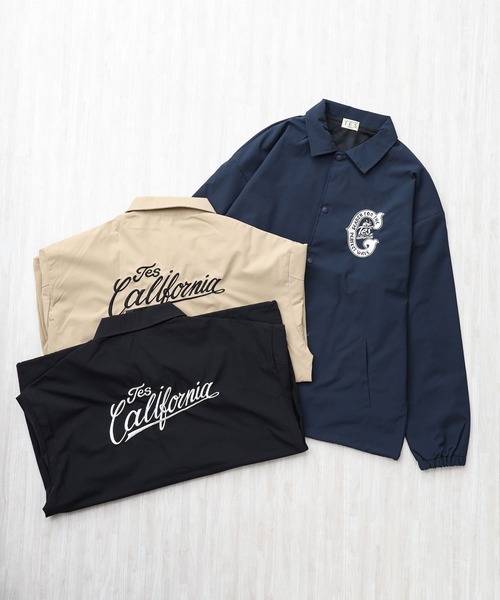 The Endless Summer(エンドレスサマー)の「TES 60's SURF CLUB COACH JACKET / コーチジャケット(ナイロンジャケット・メンズ・ベージュ/ブラック/ネイビー・X-LARGE/LARGE/MEDIUM)」の3枚目の写真