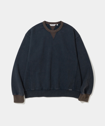 salt washed sweatshirt navy