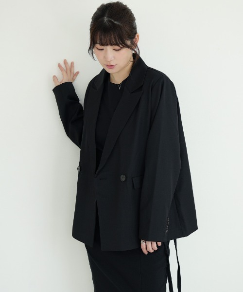 Nulli(ヌリ)の「シンプルテーラードジャケット(テーラードジャケット・レディース・ブラウン/グレイッシュベージュ/ブラック/チャコールグレー・FREE)」の9枚目の写真