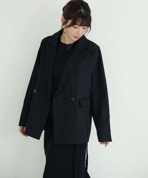 Nulli(ヌリ)の「シンプルテーラードジャケット(テーラードジャケット・レディース・ブラウン/グレイッシュベージュ/ブラック/チャコールグレー・FREE)」の12枚目の写真