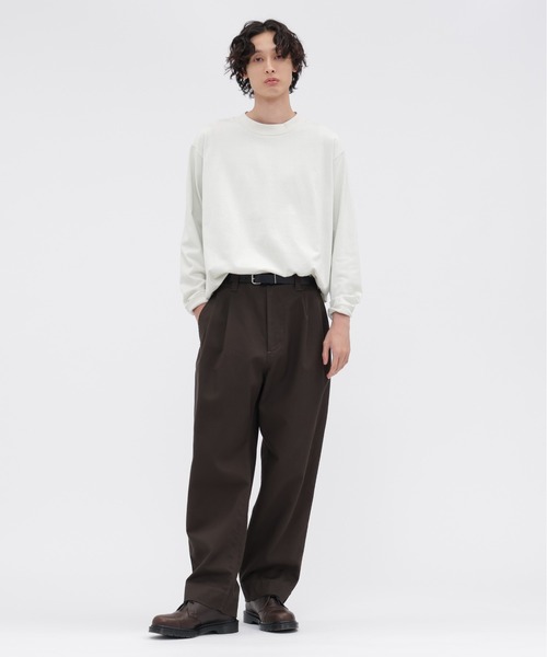 MHL.(エムエイチエル)の「JAPANESE DENSE COTTON(その他パンツ・メンズ・オリーブドラブ/ライトベージュ・SMALL/LARGE/MEDIUM)」の8枚目の写真
