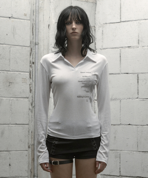 ROCKCAKE(ロックケーキ)の「Collar V Neck Top - White(Tシャツ/カットソー・レディース・その他・SMALL)」の3枚目の写真