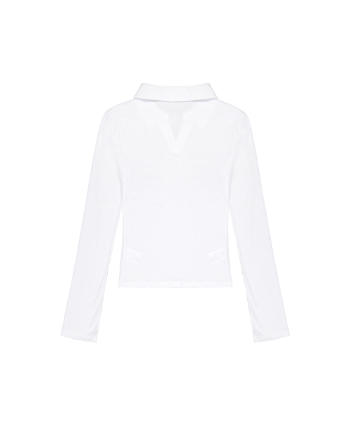 ROCKCAKE(ロックケーキ)の「Collar V Neck Top - White(Tシャツ/カットソー・レディース・その他・SMALL)」の7枚目の写真