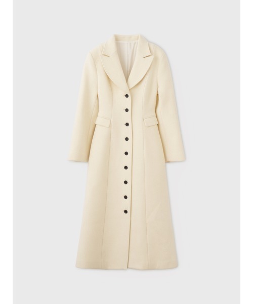 EIMY ISTOIRE(エイミーイストワール)の「CLASSIC WOOL LONG COAT(チェスターコート・レディース・チャコールグレー/アイボリー・38/36)」の4枚目の写真