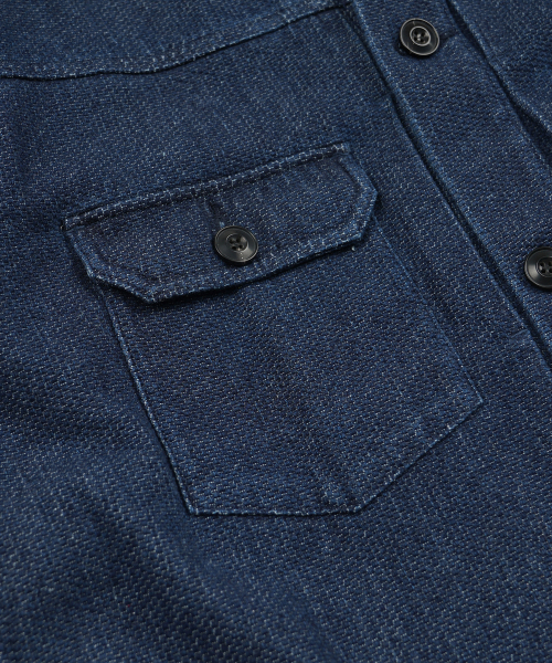 FRIZMWORKS(フリズムワークス)の「SASHIKO DENIM TRUCKER JACKET _ INDIGO(デニムジャケット・メンズ・その他・SMALL/MEDIUM/LARGE/X-LARGE)」の5枚目の写真