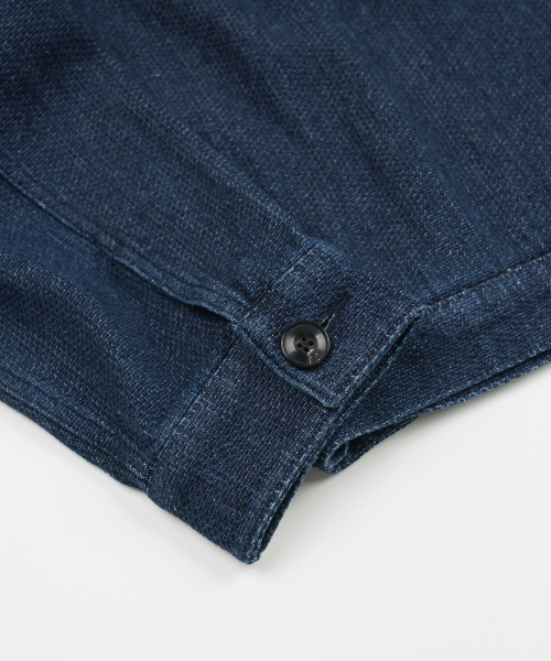 FRIZMWORKS(フリズムワークス)の「SASHIKO DENIM TRUCKER JACKET _ INDIGO(デニムジャケット・メンズ・その他・SMALL/MEDIUM/LARGE/X-LARGE)」の8枚目の写真